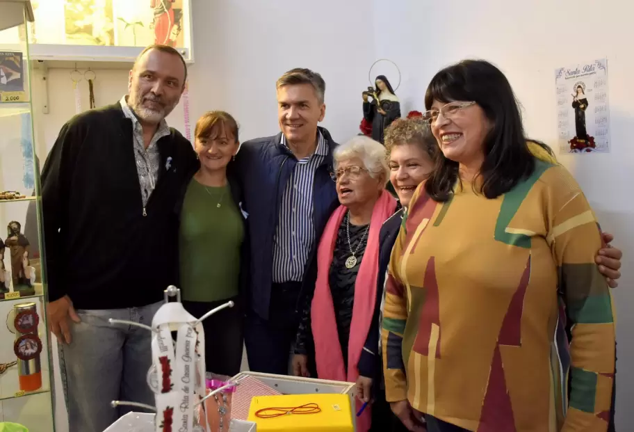 Leandro Zdero acompa los festejos de Santa Rita